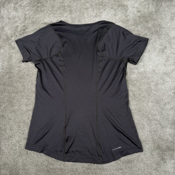 North Face Shirt Womens Medium Short Sleeve Lightweight Crew Neck Gray Flashdry - Picture 5 of 10